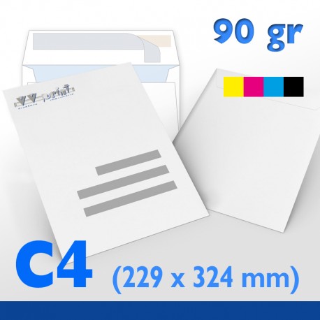 enveloppe C4, Impression enveloppes